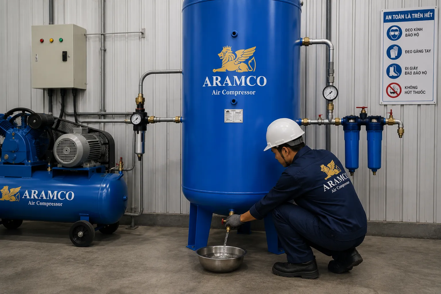 Bảo dưỡng định kỳ bình tích khí 200L