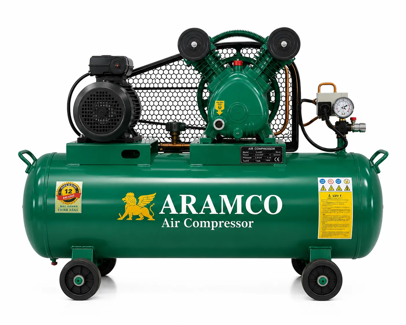 Máy nén khí dây đai ARAMCO có thiết kế bền bỉ, đa dạng công suất và dễ bảo trì.