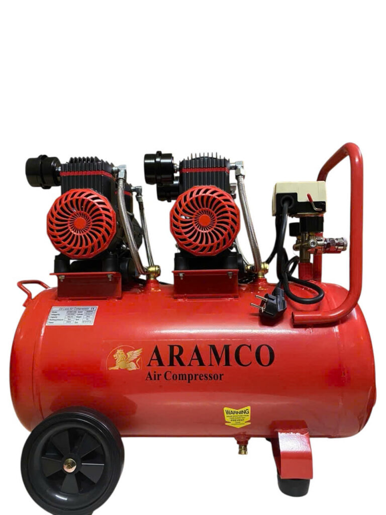 Máy nén khí không dầu Aramco JC1280*2 – 50L lựa chọn tối ưu cho gia đình và xưởng nhỏ