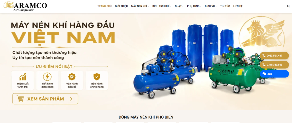 Liên hệ tư vấn Quạt Hơi Nước Công Nghiệp ARAMCO ARC-20 – Hotline CNC Trí Thành