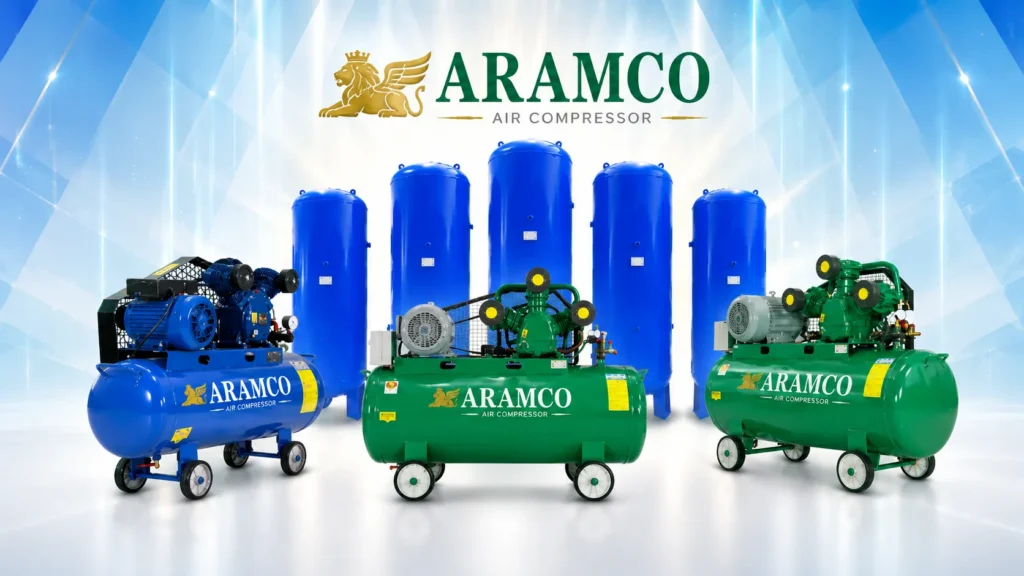 Hệ sinh thái thiết bị khí nén ARAMCO đáp ứng đa dạng nhu cầu sản xuất công nghiệp.
