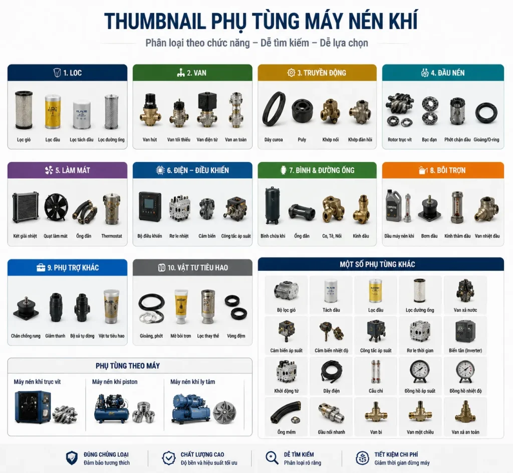 Phụ Tùng Thường Được Thay Thế