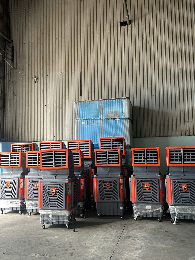 Quạt Phun Sương Hơi Nước Công Nghiệp ARAMCO Chính Hãng, Giá Tốt 2026 2 Quạt Phun Sương Hơi Nước Công Nghiệp ARAMCO