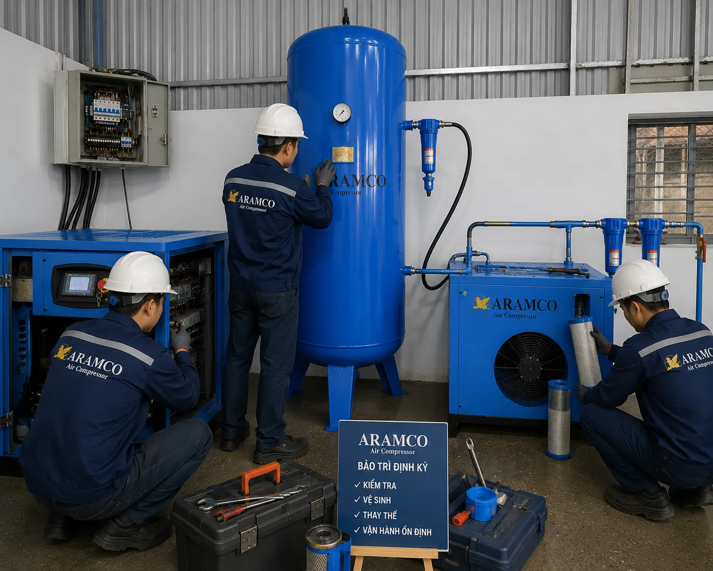 ARAMCO sở hữu đội ngũ kỹ thuật giàu kinh nghiệm và hỗ trợ nhanh chóng.