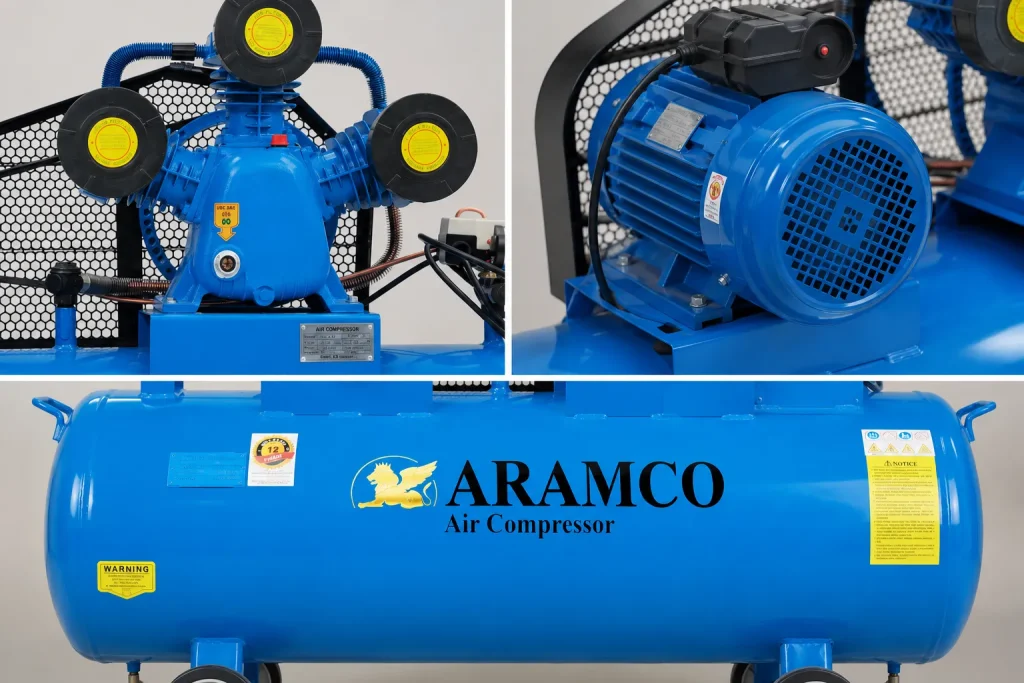 Đầu nén chất lượng cao giúp máy vận hành bền bỉ và tiết kiệm điện năng.