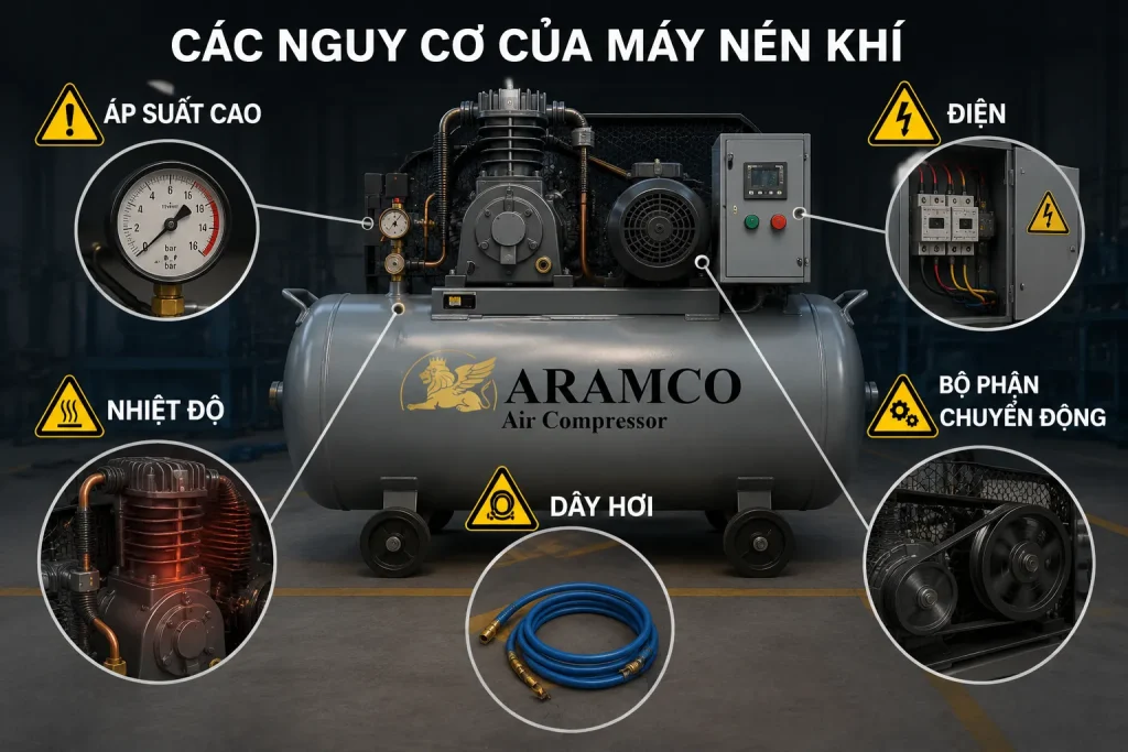 Hướng Dẫn An Toàn Sử Dụng Máy Nén Khí Đúng Cách