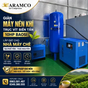 gian may nen khi lap dat cho nha may che tai pho yen thai nguyen